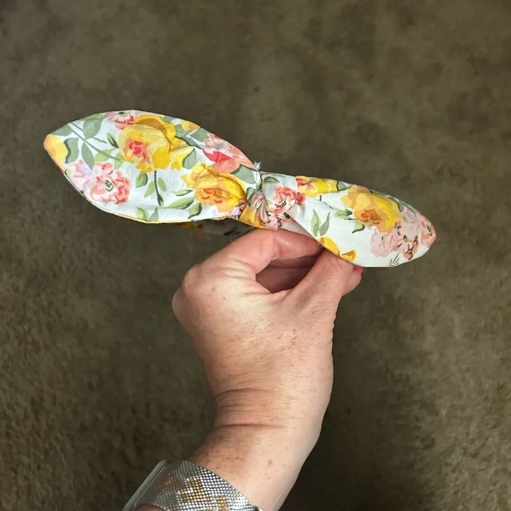 Janie and Jack Gingham and Floral Headband Trio